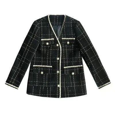Women's Tweed Sport Coat Structured Elegant Style