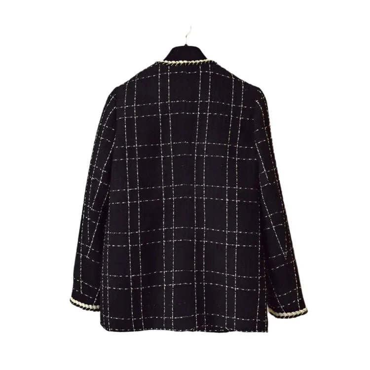Women's Tweed Sport Coat Structured Elegant Style