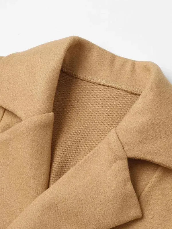 Women's Wrap Coat Oversized Belted Elegant Style