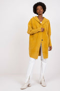 Women's Yellow Hooded Transitional Coat
