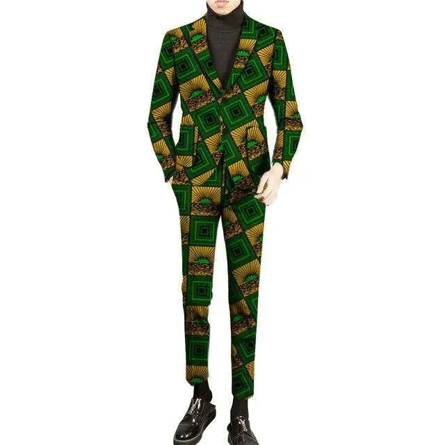 African 2-Button Suit - African Suit - LeStyleParfait