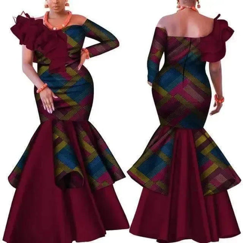 abstract,African,African Casual Wear,African Clothes,African Print,African Traditional Clothing,all-season,back zip,bodycon,bodycon dress,clothes,clothing,cotton,Dress,Dress / Formal,Dresses,Dresses Online,evening dress,floor-length,long sleeve,Maxi Dress,Maxi Dresses For Women,mermaid,off-shoulder,party,ruffles,straight,trumpet,Women,Women dress,Women Dresses,Women's Dresses-LeStyleParfait