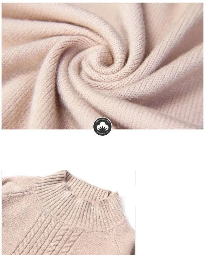 Aligned Women Turtleneck Sweater - Pullover Sweater - LeStyleParfait