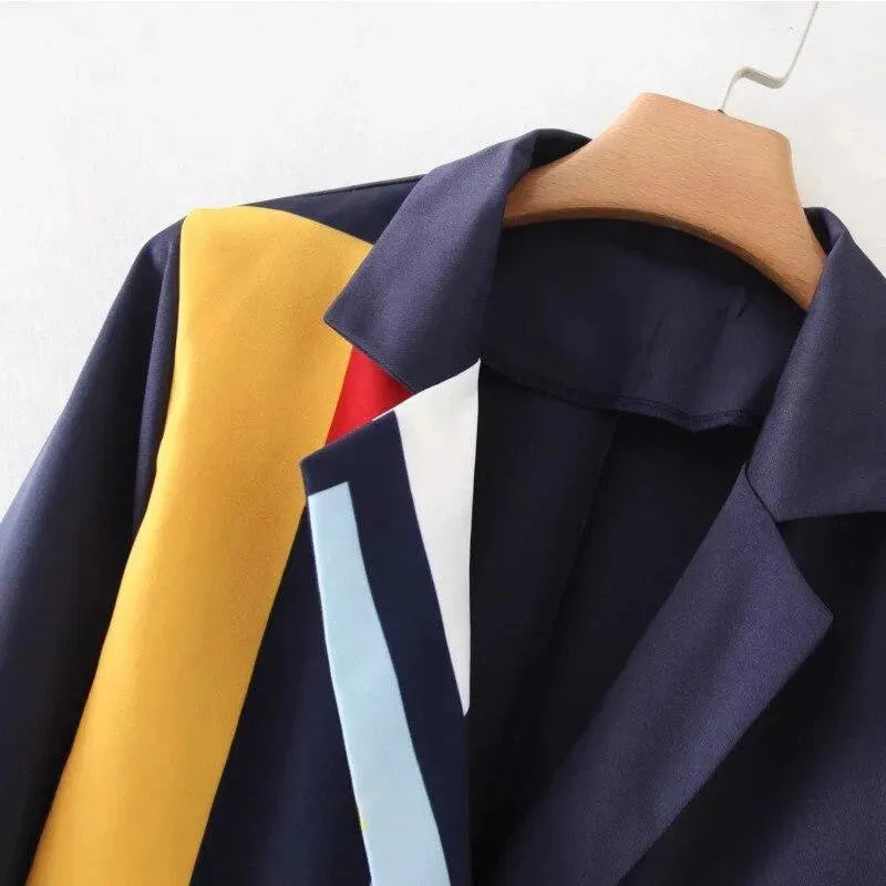 All Together Blazer Women - Casual - Patchwork - Women's Blazer - LeStyleParfait