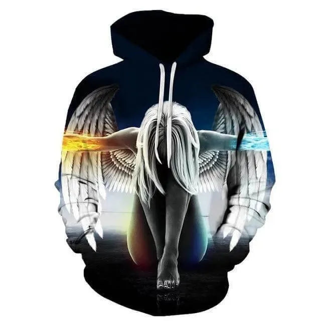Angel Wings Hoodie UNISEX-Unisex Hoodie-LeStyleParfait