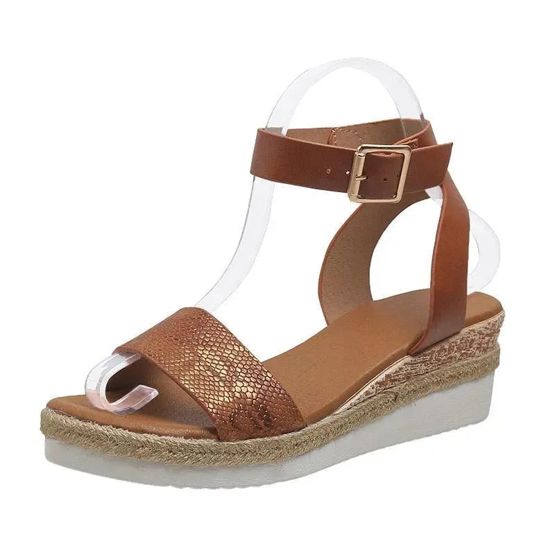 Ankle Strap Wedge Sandals - Wedge Shoes - LeStyleParfait