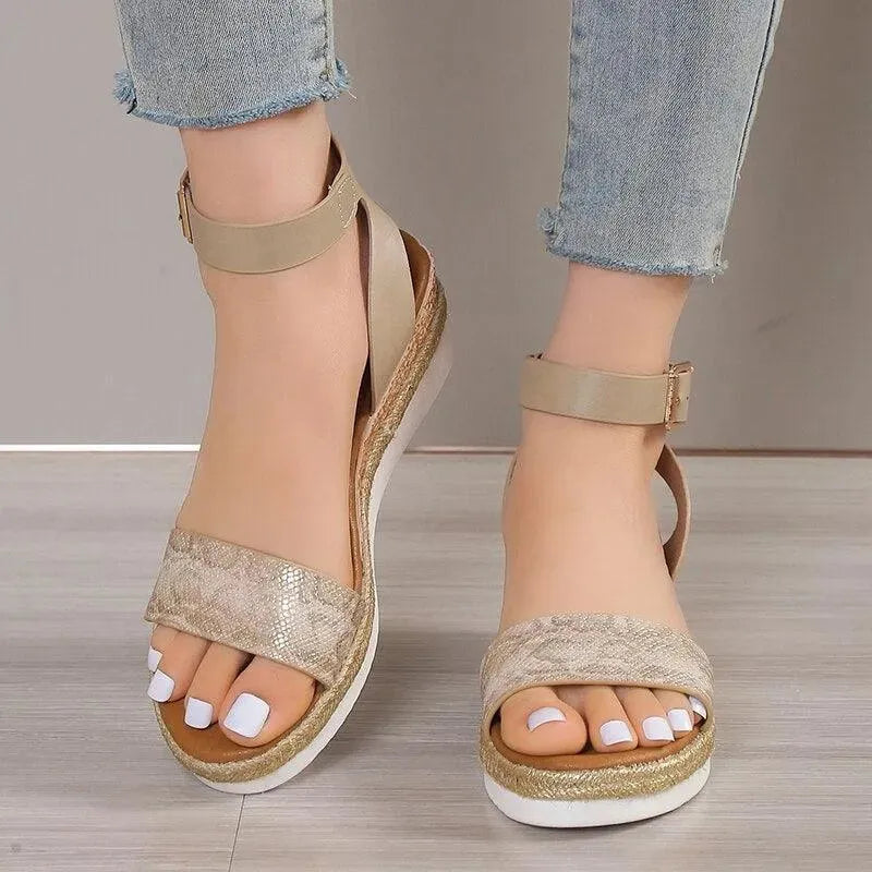 Ankle Strap Wedge Sandals - Wedge Shoes - LeStyleParfait