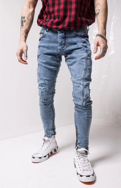 Ankle Zipper Streetstyle Jeans - Men's Jeans - LeStyleParfait Kenya