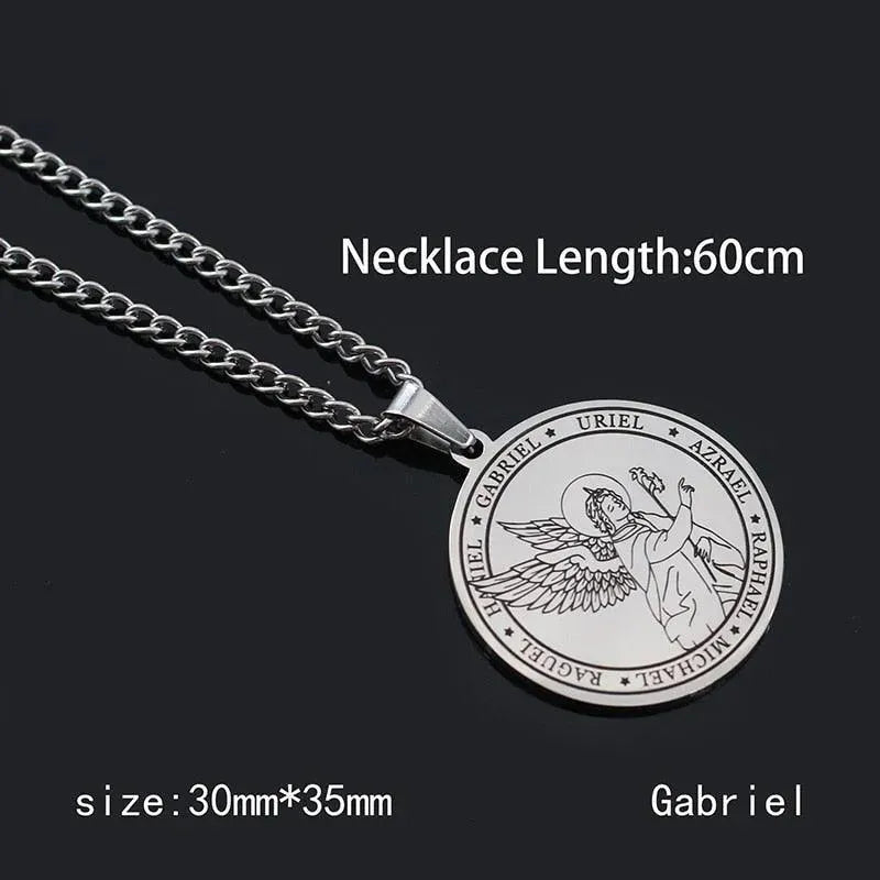 Archangels Pentagram Pendant Necklace - Pendant Necklace - LeStyleParfait