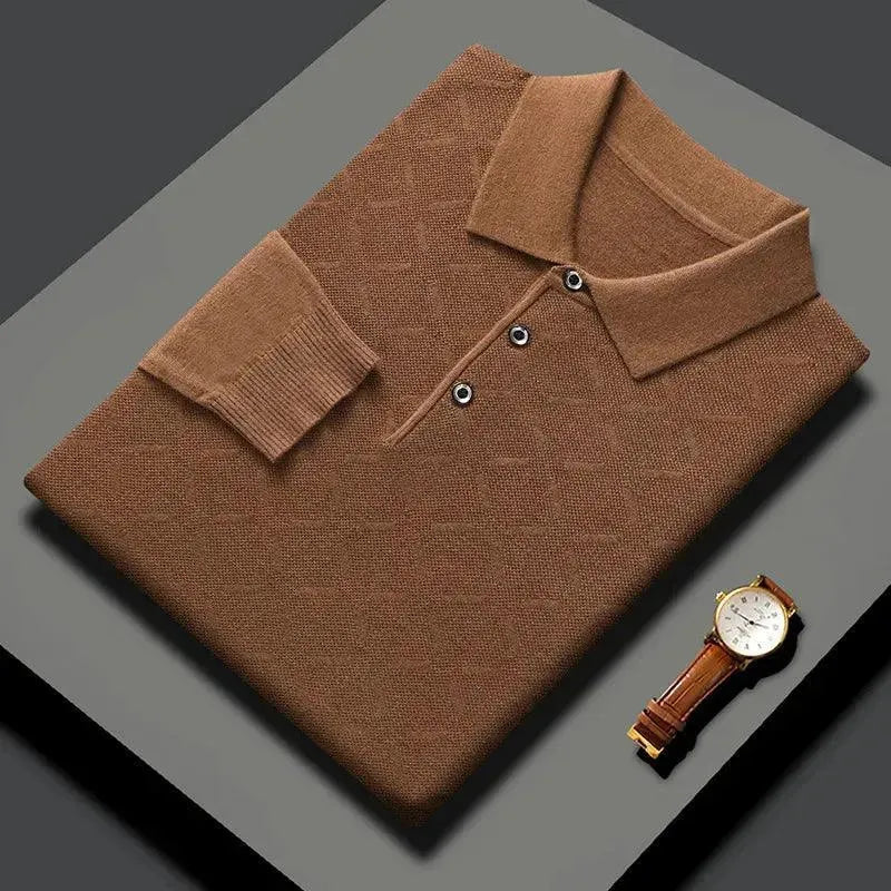 Argyle Pattern Polo Shirt for Men-Polo Shirt-LeStyleParfait