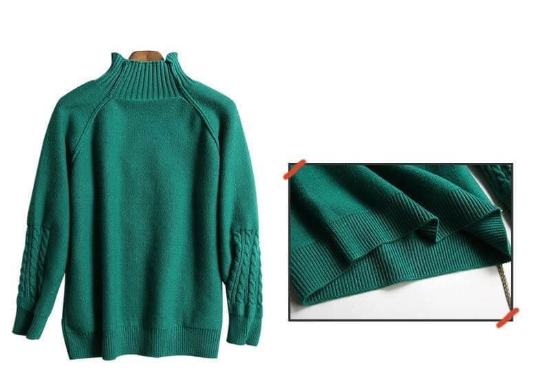 Argyle Turtleneck Sweater - Sweater - LeStyleParfait Kenya