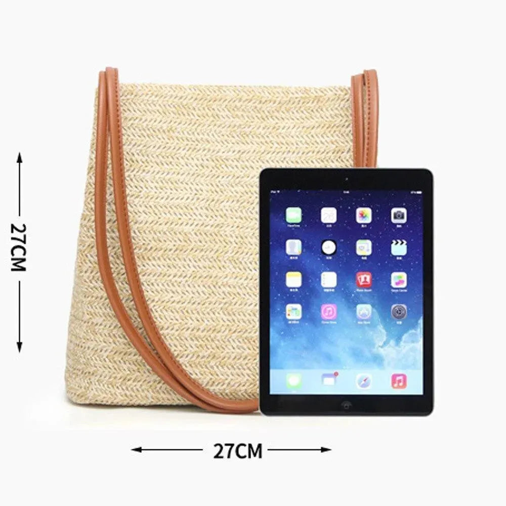 As Planned Straw Beach Bag - Shoulder Bag - LeStyleParfait