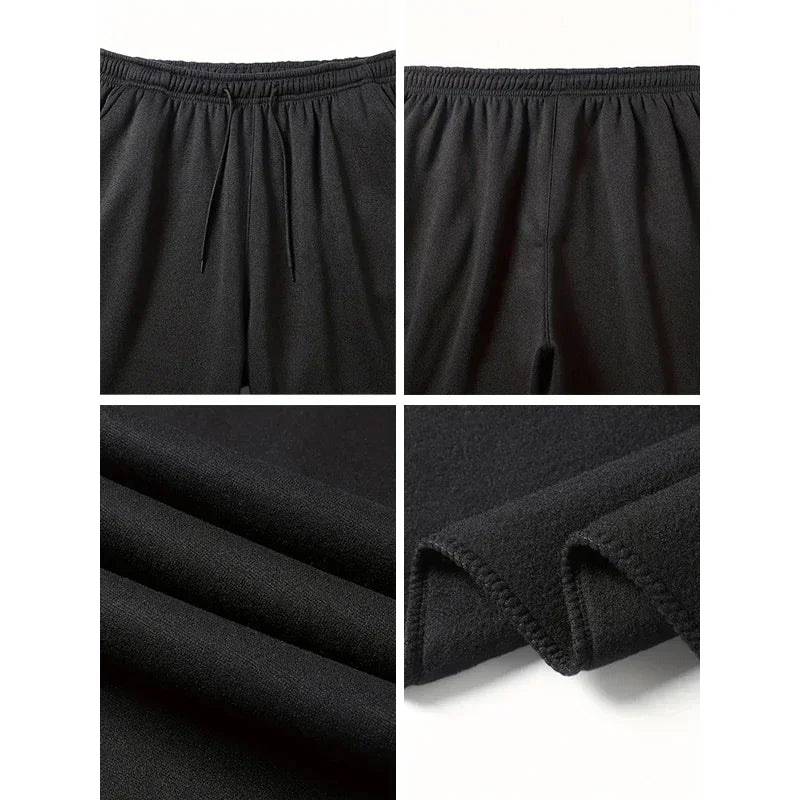 Pantalon de jogging Athleisure pour homme - Tricot doux taille mi-haute