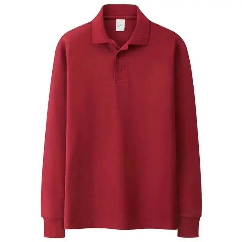Autumn Solid Men Polos Shirts - Polo Shirt - LeStyleParfait