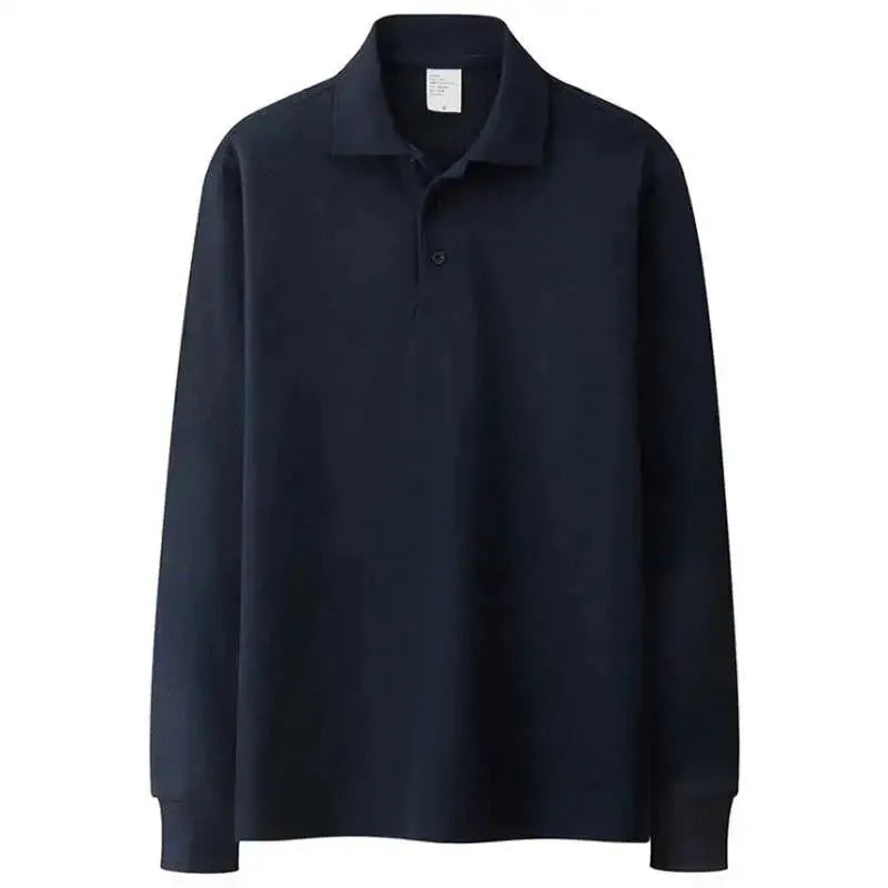 Autumn Solid Men Polos Shirts - Polo Shirt - LeStyleParfait