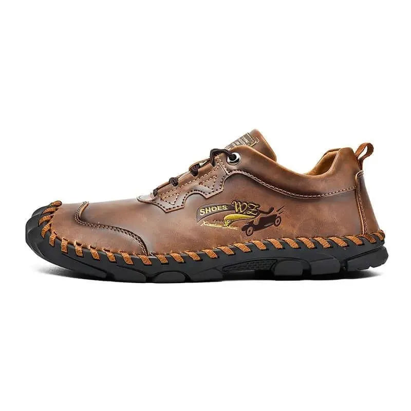 Basil Casual Leather Lace-Up Shoes - Casual Shoes - LeStyleParfait