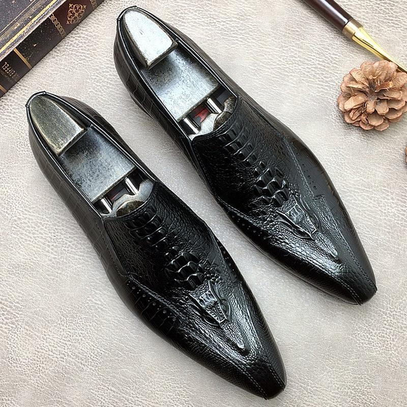 Basilio Serpentine Pointed Toe Shoes For Men - Shoes - LeStyleParfait Kenya