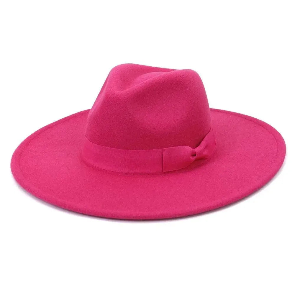 Big Wide Retro Fedora Hat - Fedora Hat - LeStyleParfait