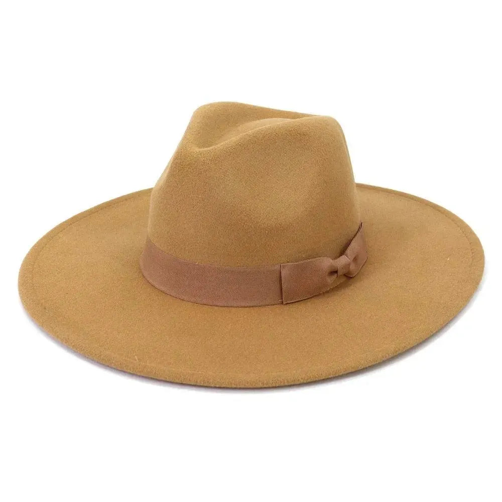 Big Wide Retro Fedora Hat - Fedora Hat - LeStyleParfait