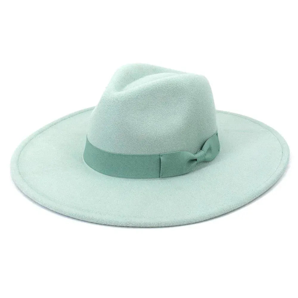 Big Wide Retro Fedora Hat - Fedora Hat - LeStyleParfait