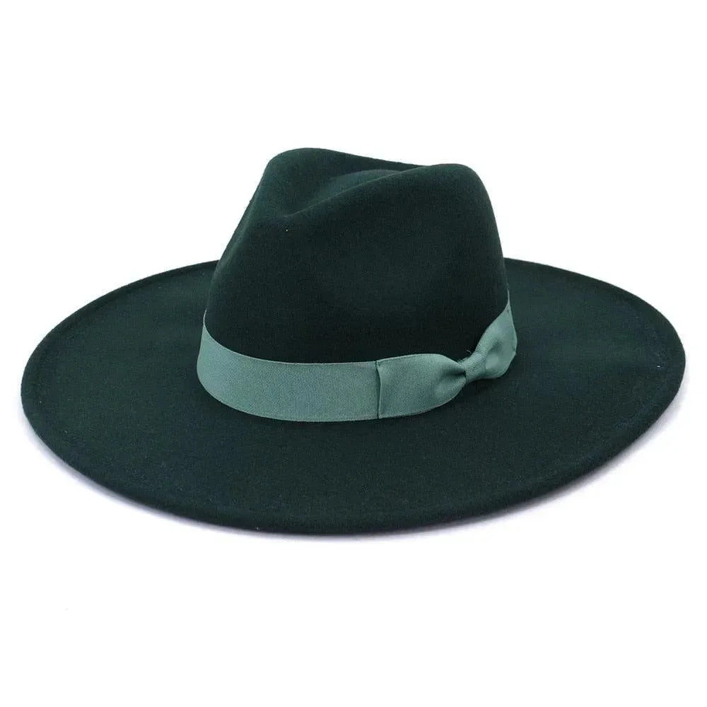 Big Wide Retro Fedora Hat - Fedora Hat - LeStyleParfait