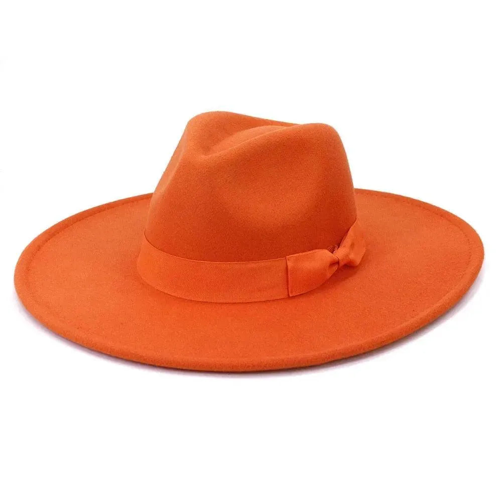 Big Wide Retro Fedora Hat - Fedora Hat - LeStyleParfait