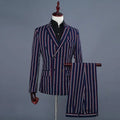 Birdman Two-Piece Striped Suit - Striped Suit - LeStyleParfait