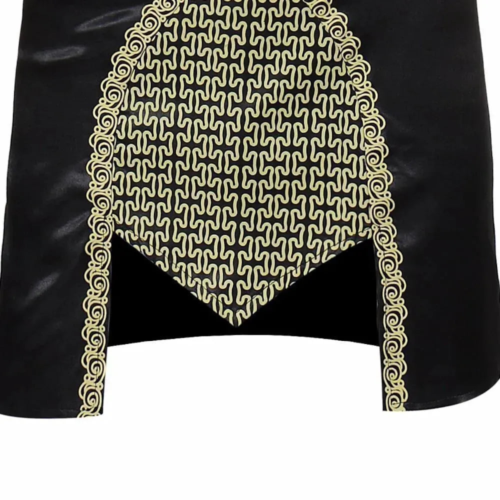 Black African Long Sleeve Shirt-Men Shirts-LeStyleParfait