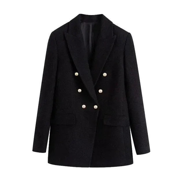 Black Blazer Women - Formal-Business - Plain-Solid - Women's Blazer - LeStyleParfait
