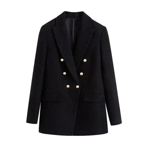 Black Blazer Women - Formal-Business - Plain-Solid - Women's Blazer - LeStyleParfait