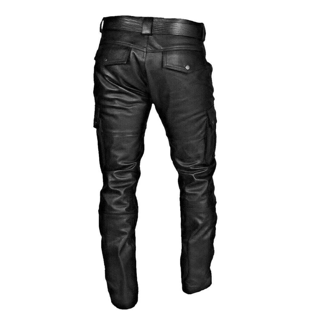 Black Leather Pants For Men - Pants - LeStyleParfait Kenya