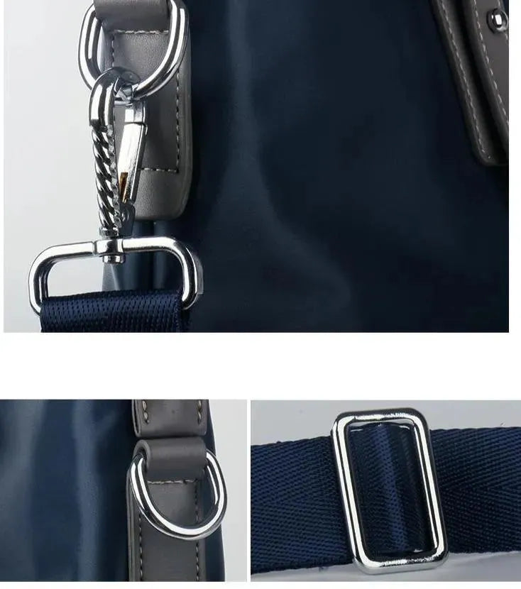 Blue Laptop Bag For Men - Handbag - LeStyleParfait