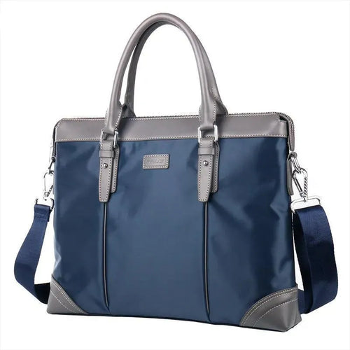 Blue Laptop Bag For Men - Handbag - LeStyleParfait