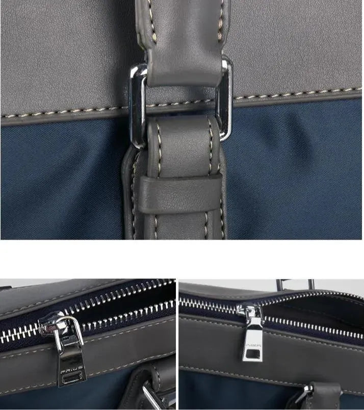 Blue Laptop Bag For Men - Handbag - LeStyleParfait