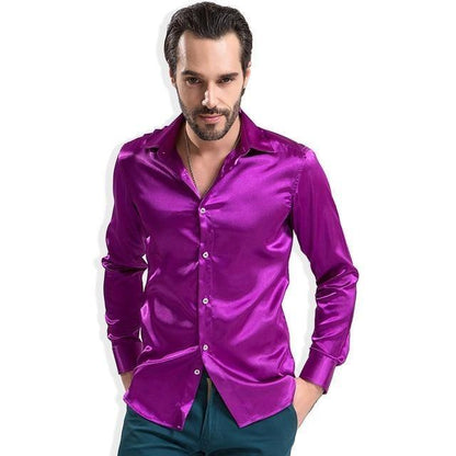 Bolan Satin Silk Shirt For Men - Shirt - LeStyleParfait Kenya