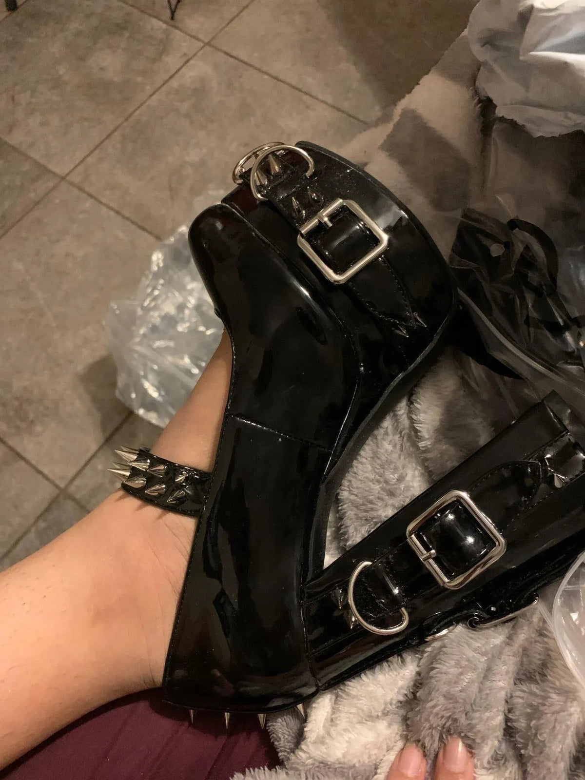 Buckles Platform Pumps Shoes-Pumps Shoes-LeStyleParfait
