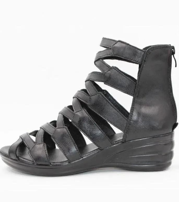 Casual Cross Wedge Sandals - Wedge Shoes - LeStyleParfait