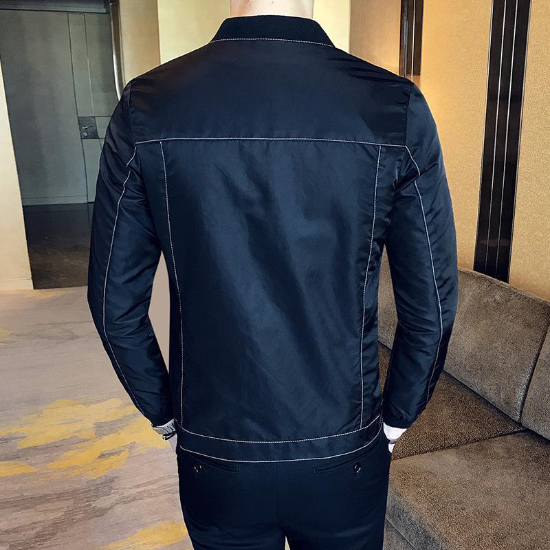 Casual Jackets Men's Slim Fit Jacket Black - Jacket - LeStyleParfait Kenya