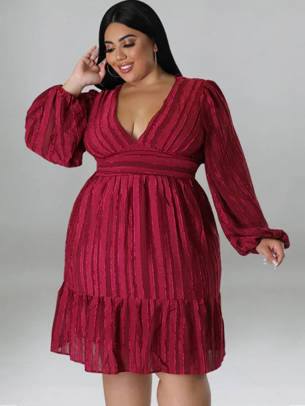 Casual Jacquard Oversized Mini Dress fashion image