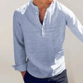 Casual Long Sleeve Striped Men Shirt - Long Sleeve Shirt - LeStyleParfait