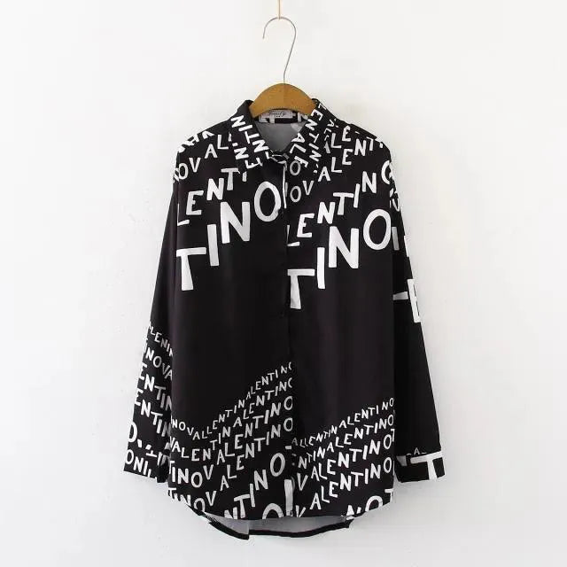Casual Loose Blouses - Printed Shirt-Blouse-LeStyleParfait