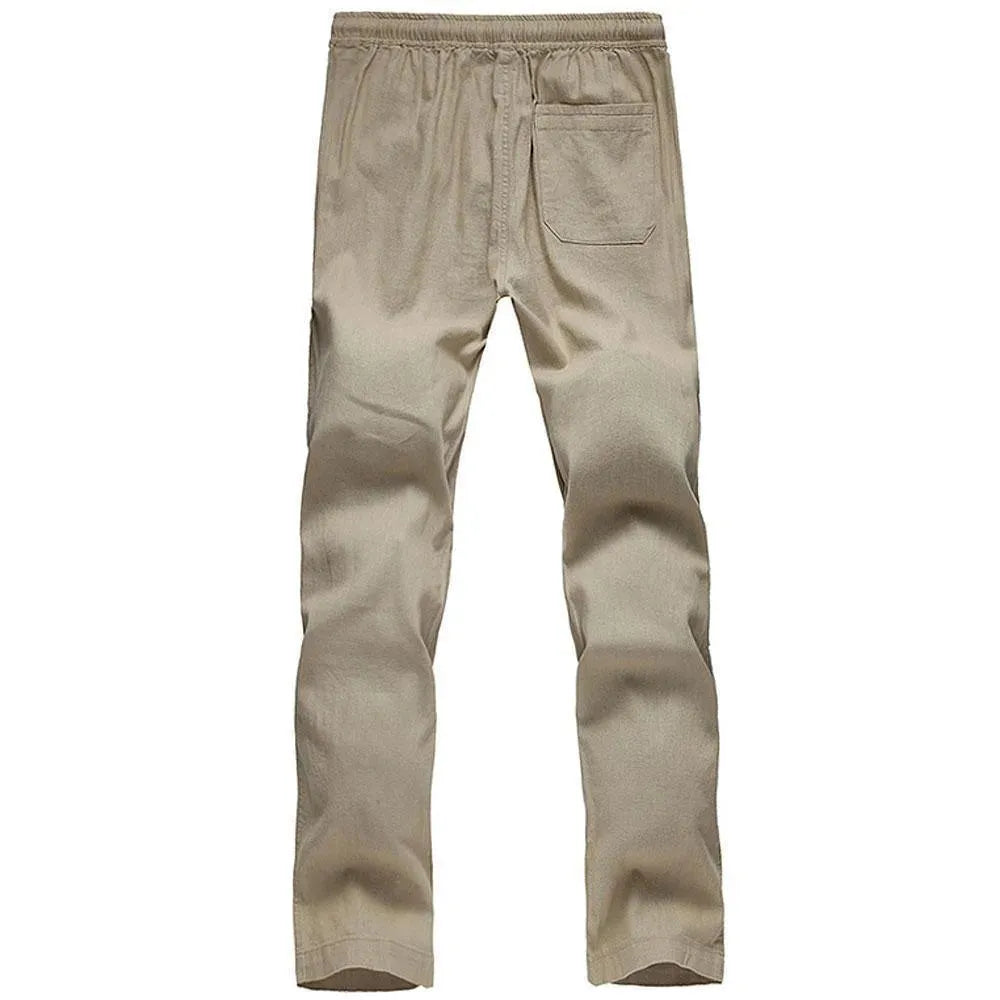 Casual Loose Linen Trousers For Men - Linen Pants - LeStyleParfait