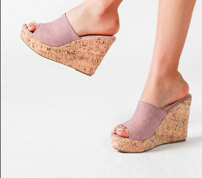 Casual Open Toe Wedge Shoes - Wedge Shoes - LeStyleParfait