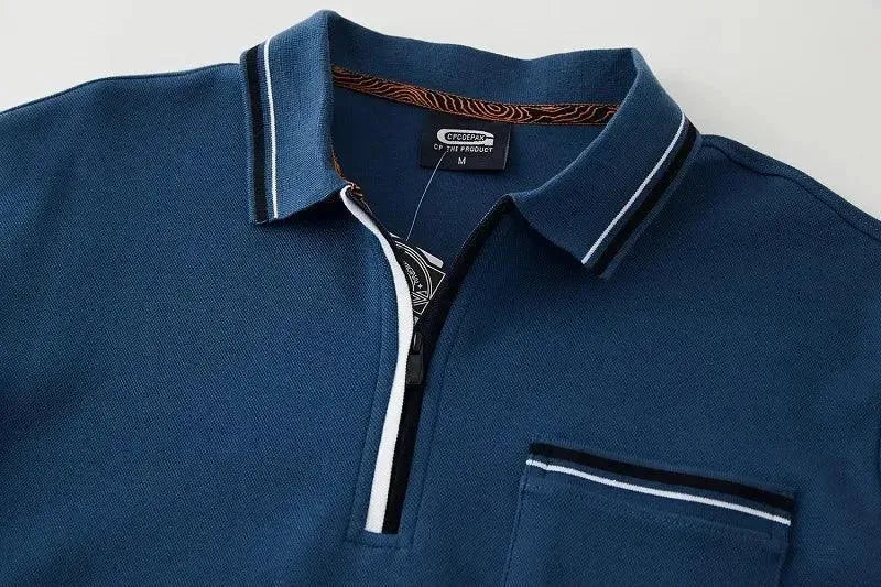 Casual Polo Shirt Men with Chest Pocket - Polo Shirt - LeStyleParfait