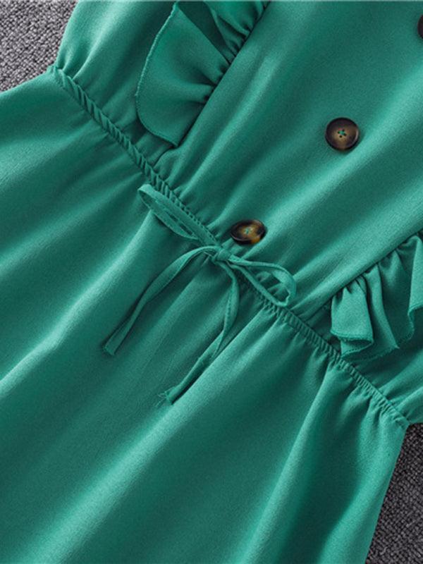 Casual Ruffle Women's Mini Dress - Mini Dress - LeStyleParfait Kenya