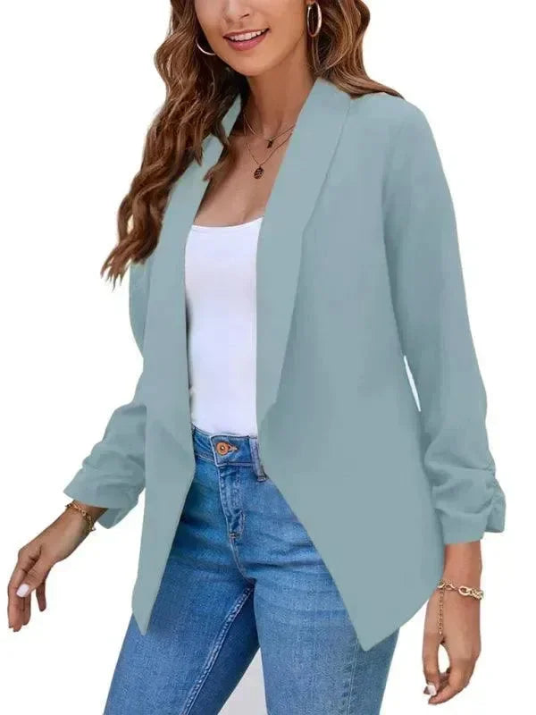 Casual Slim Fit V-Neck Women's Blazer - Suit Jacket - LeStyleParfait