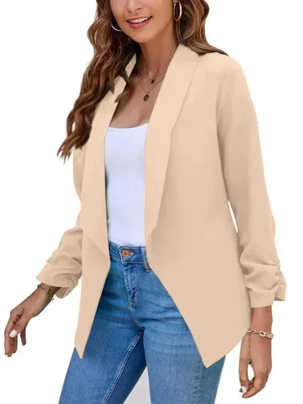 Casual Slim Fit V-Neck Women's Blazer - Suit Jacket - LeStyleParfait
