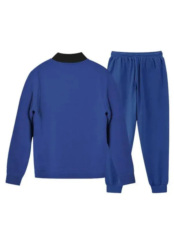 Men's Clothing Set Casual Zipper Plain-Solid Outfit Set - LeStyleParfait