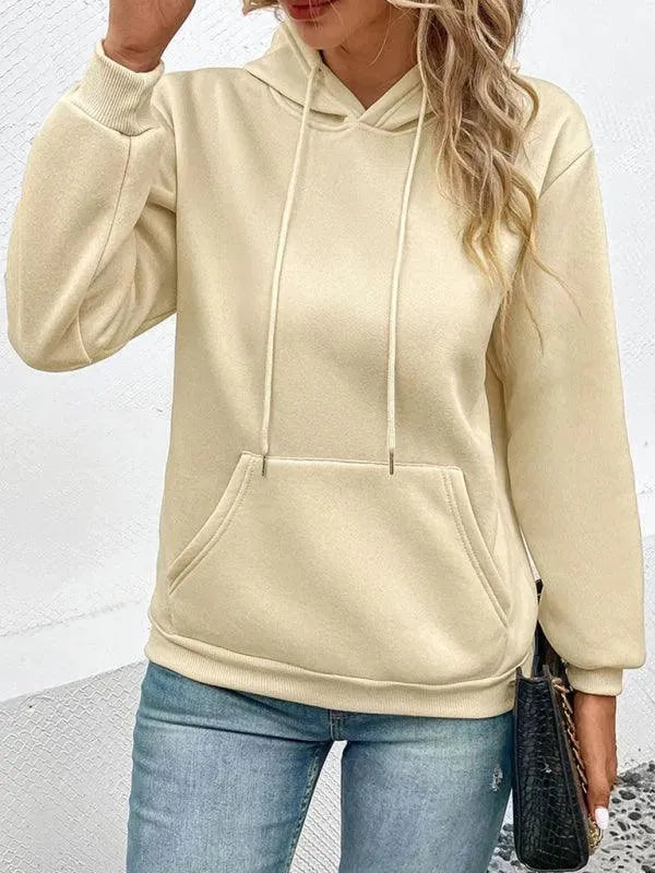 Casual Solid Women Hoodie-Women Hoodie-LeStyleParfait