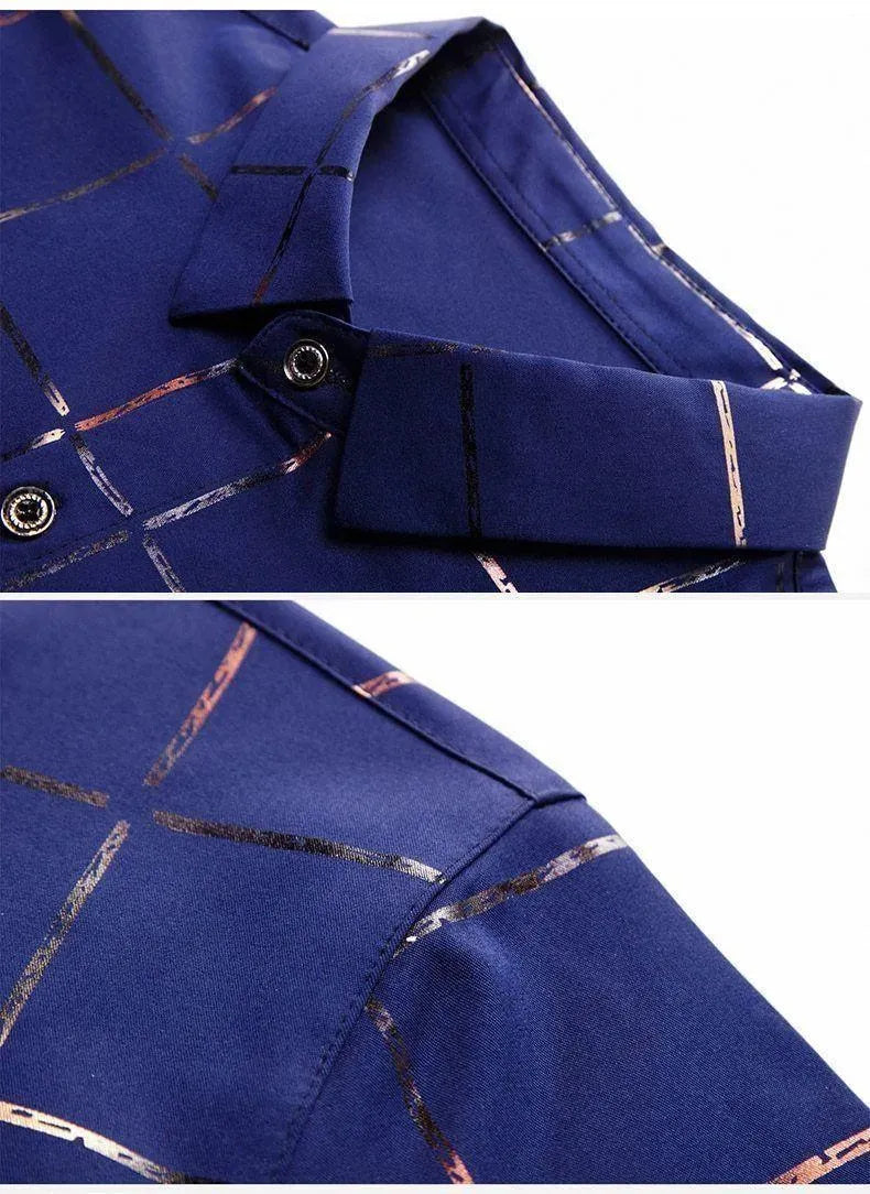 Casual Summer Plaid Shirt For Men-Men Shirts-LeStyleParfait